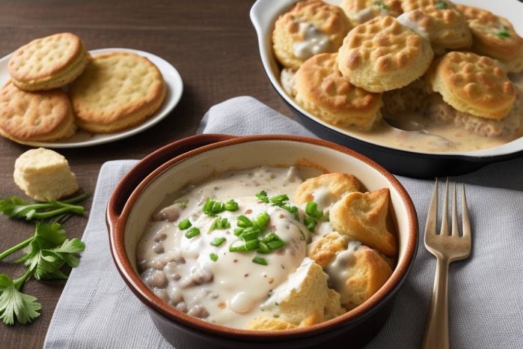 biscuits and gravy casserole​