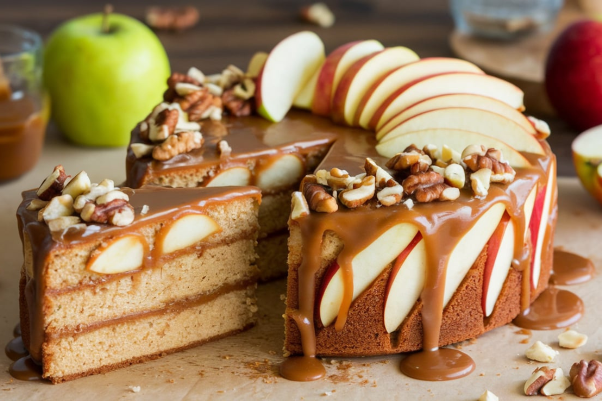 caramel apple cake recipe