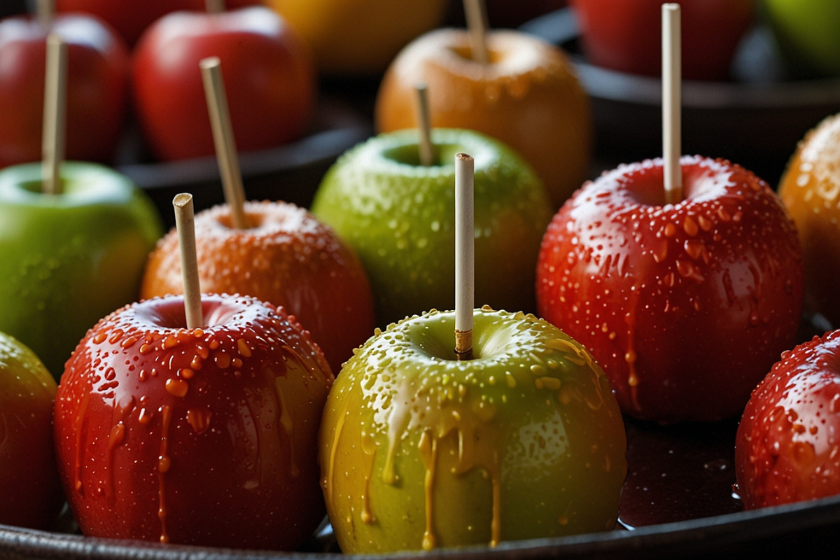 What is the difference between candied apples and caramel apples?