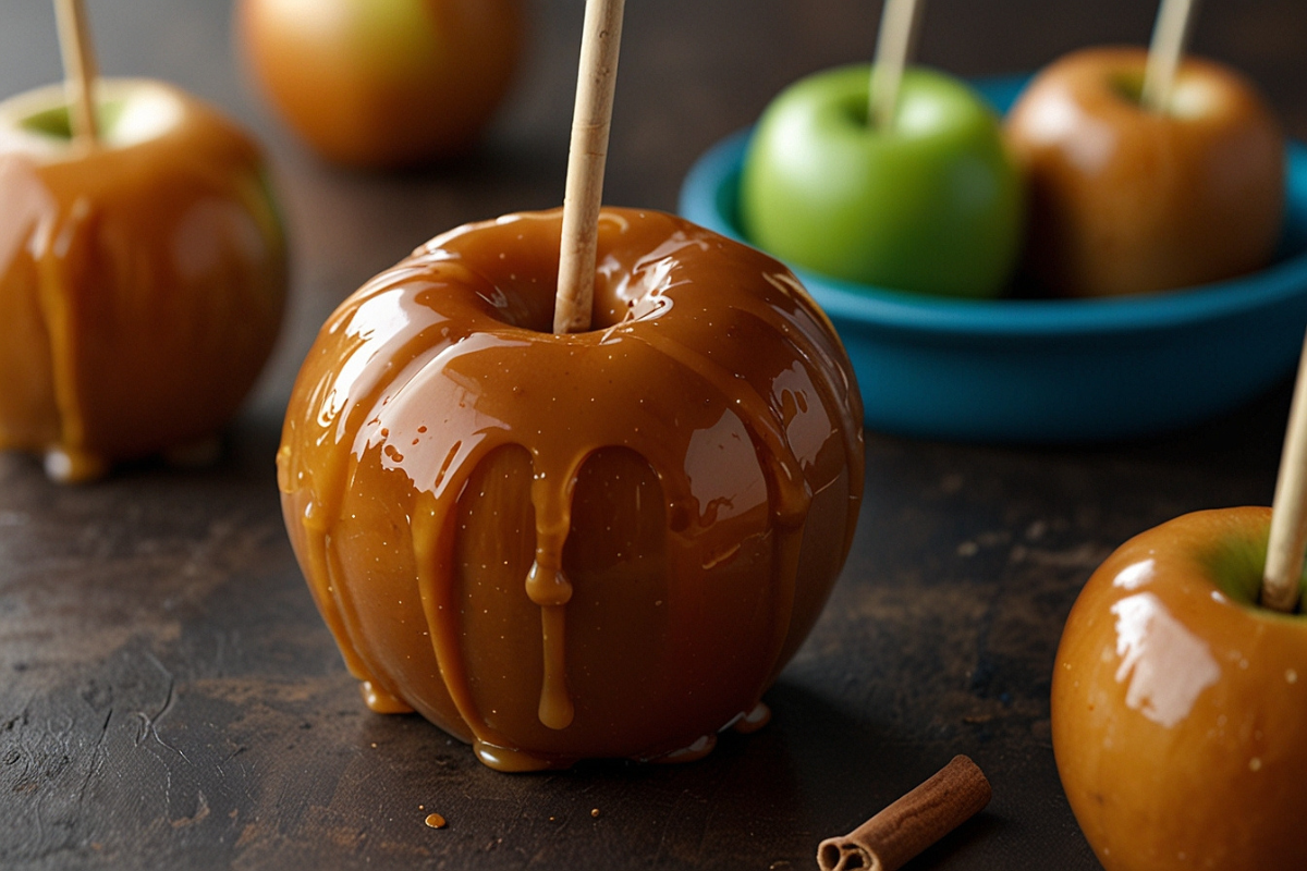 What is the best way to package caramel apples?