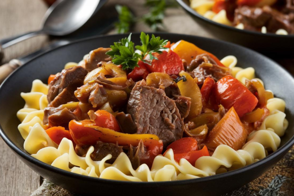 What is traditional goulash made of?