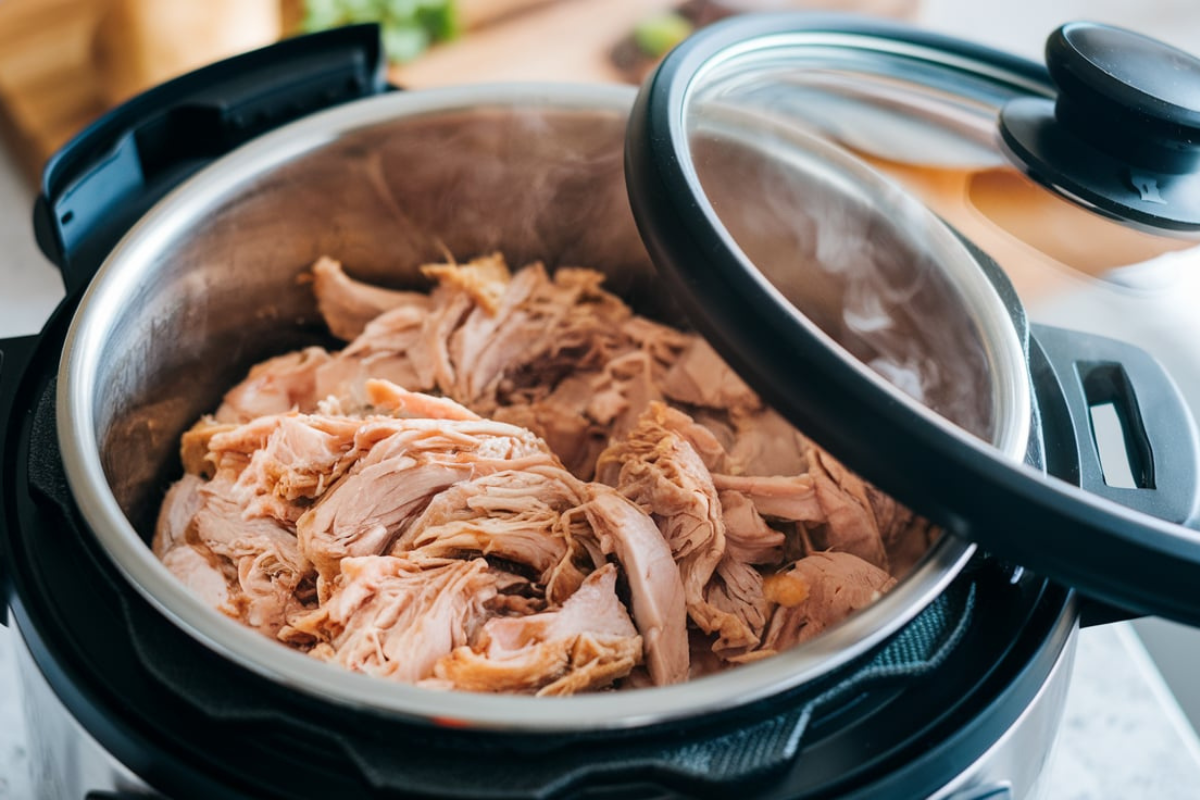 Why is my Instant Pot shredded chicken rubbery?