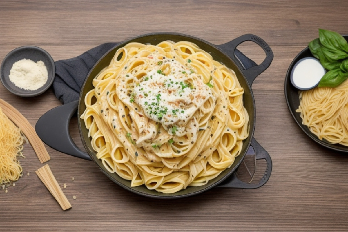 What is creamy pasta sauce made of?