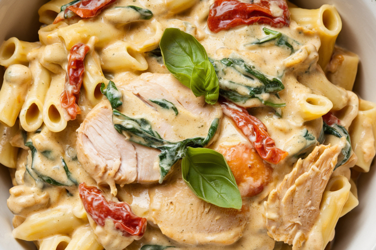 creamy tuscan chicken pasta